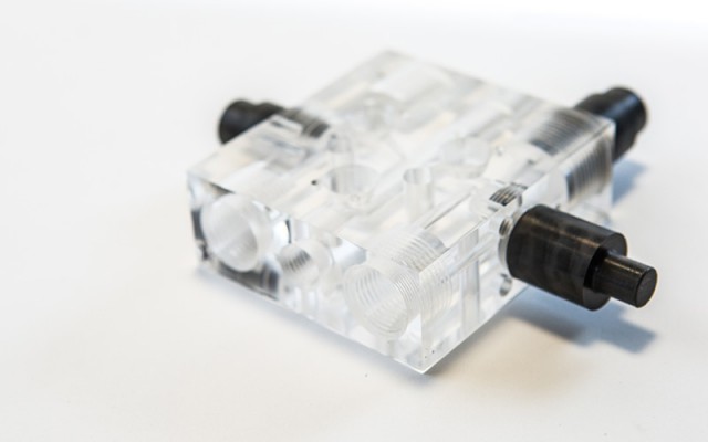 acrylic machined component manufactured by HP Manufacturing