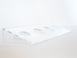 clear point-of-purchase display manufactured by HP Manufacturing